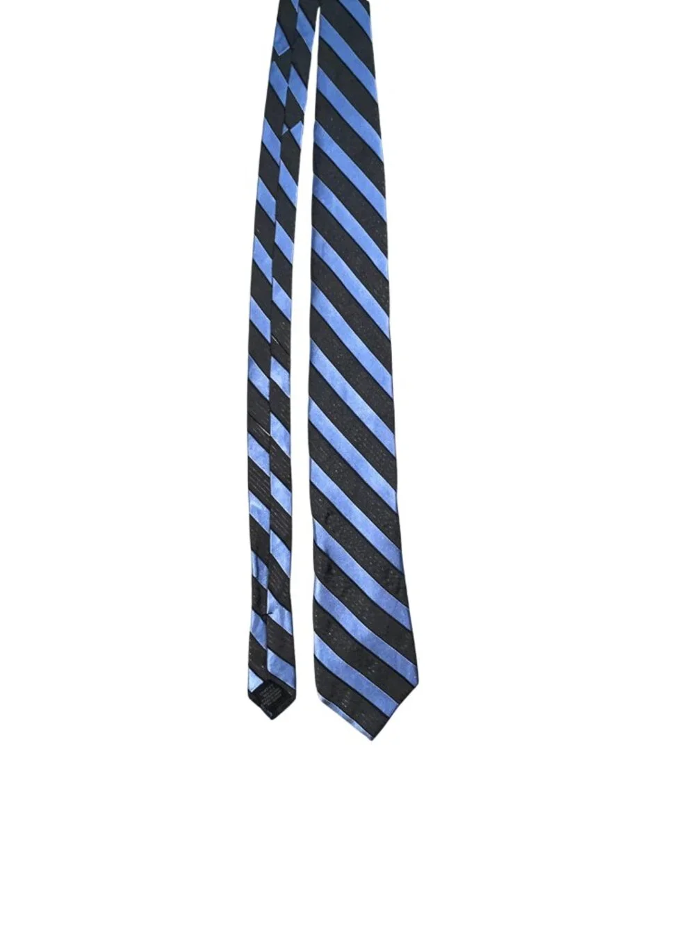 DKNY Blue Black Striped Silk Tie Classic Men's Necktie 3.25